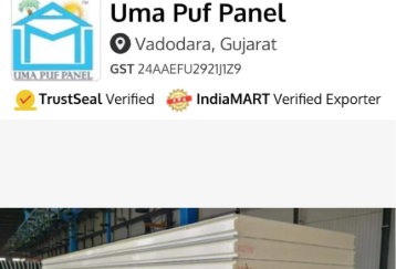 Professional PUF PIR Wall  Roof Insulated Panels by UMA PUF PANEL