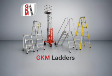 GKM LADDERS -Model 119 Aluminium Tiltable Trolley Tower