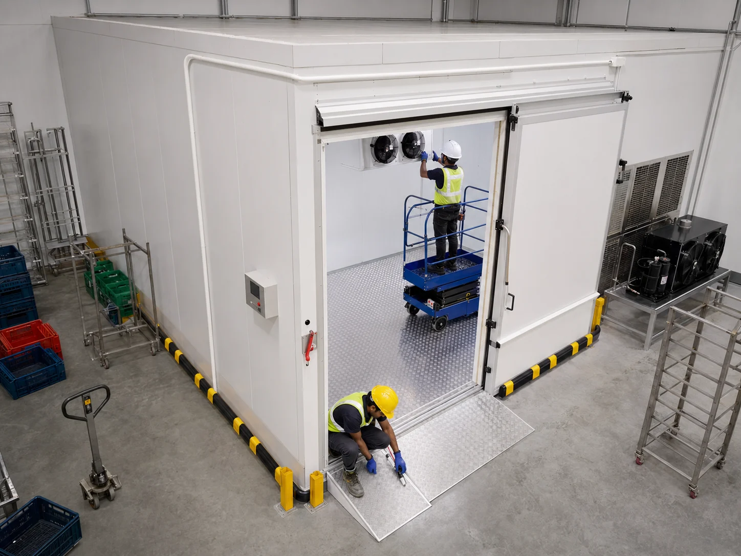 Commercial cold room installation for food and business storage in Kolkata