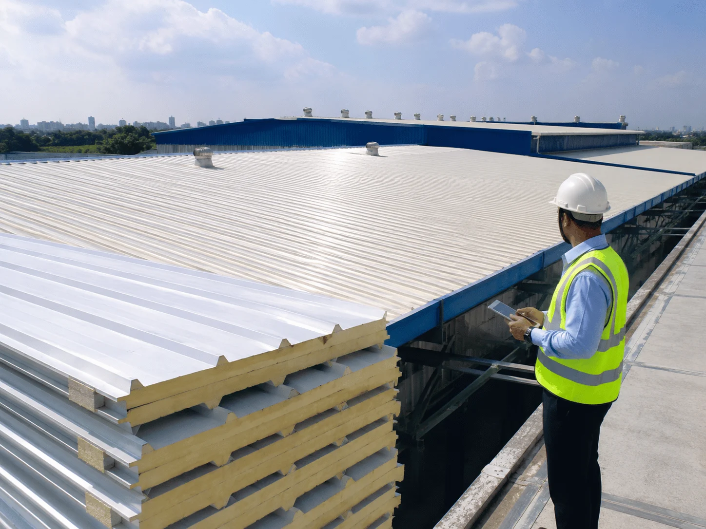 PUF sheet roofing solution for thermal insulation, durability and energy efficiency