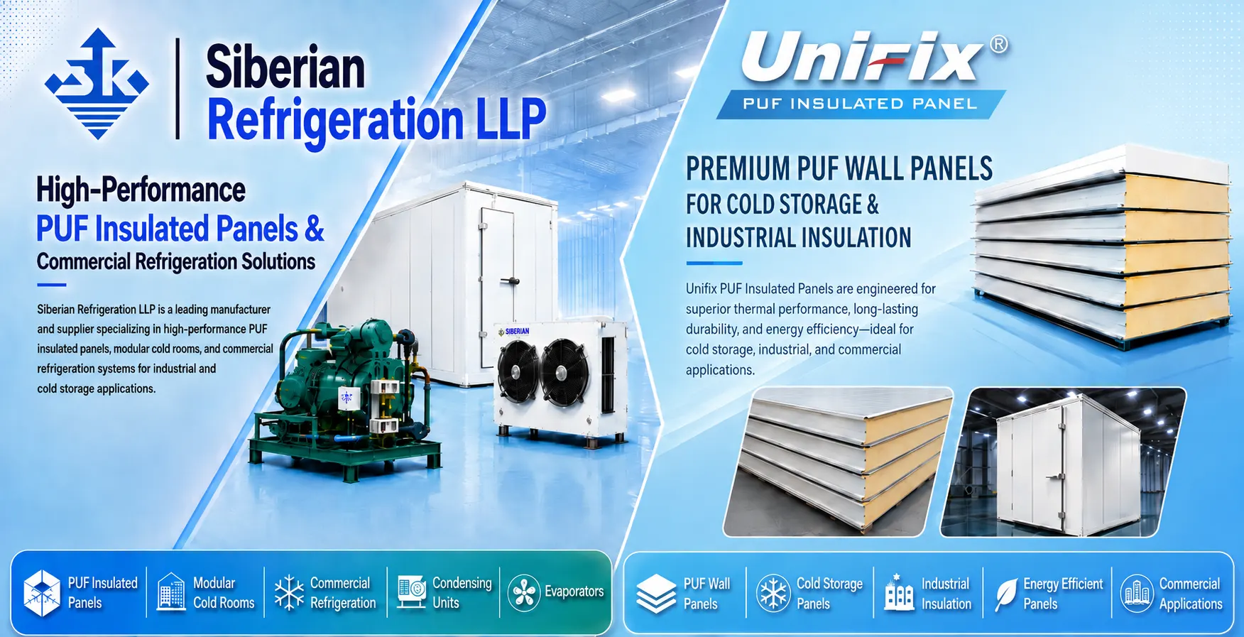 High-Performance PUF Insulated Panels & Commercial Refrigeration Solutions